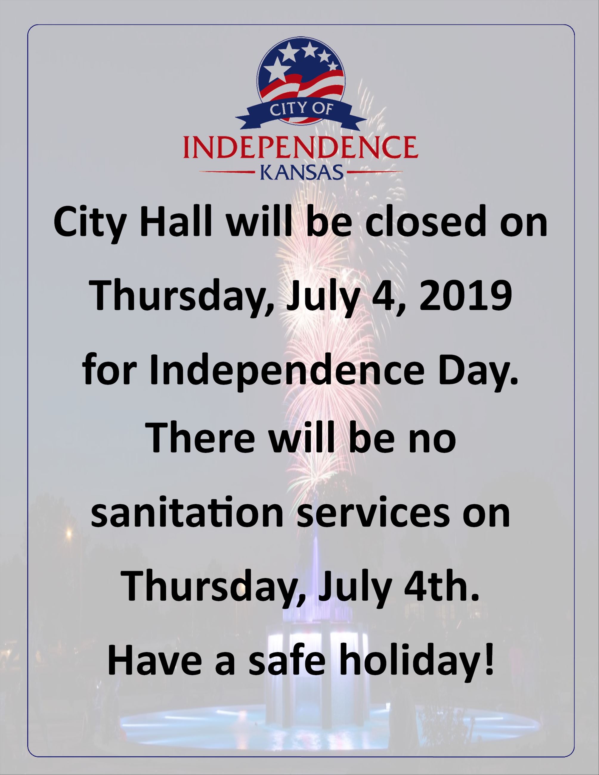 City Hall Closed