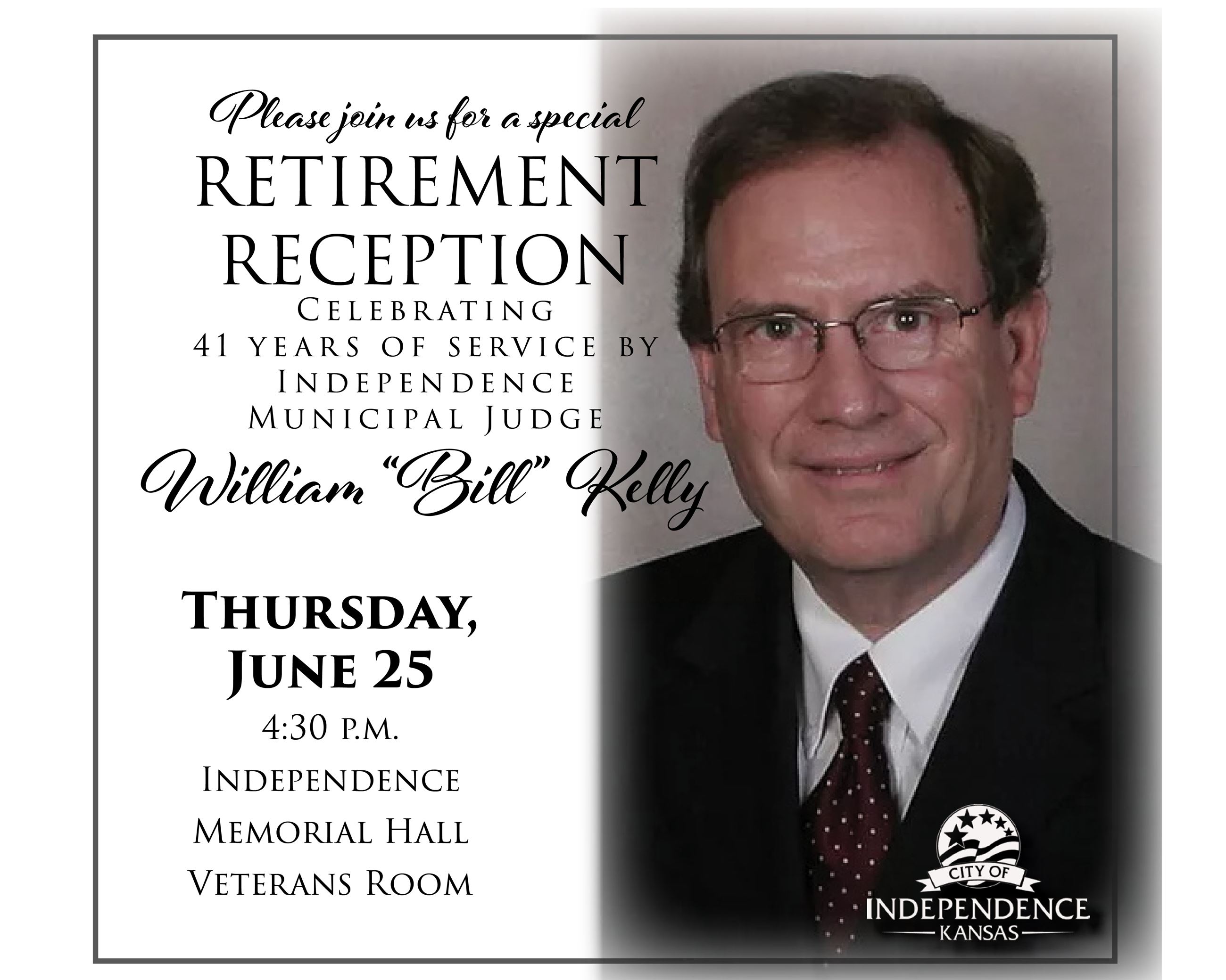 Bill Kelly reception TV slide