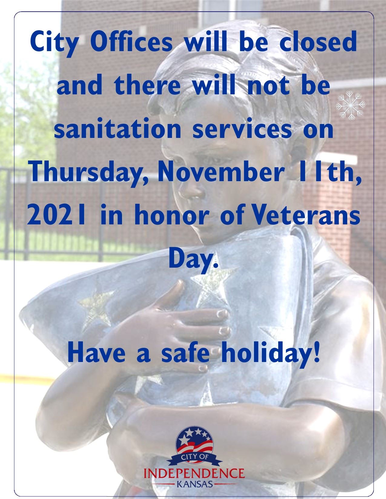 Closed-VeteransDay