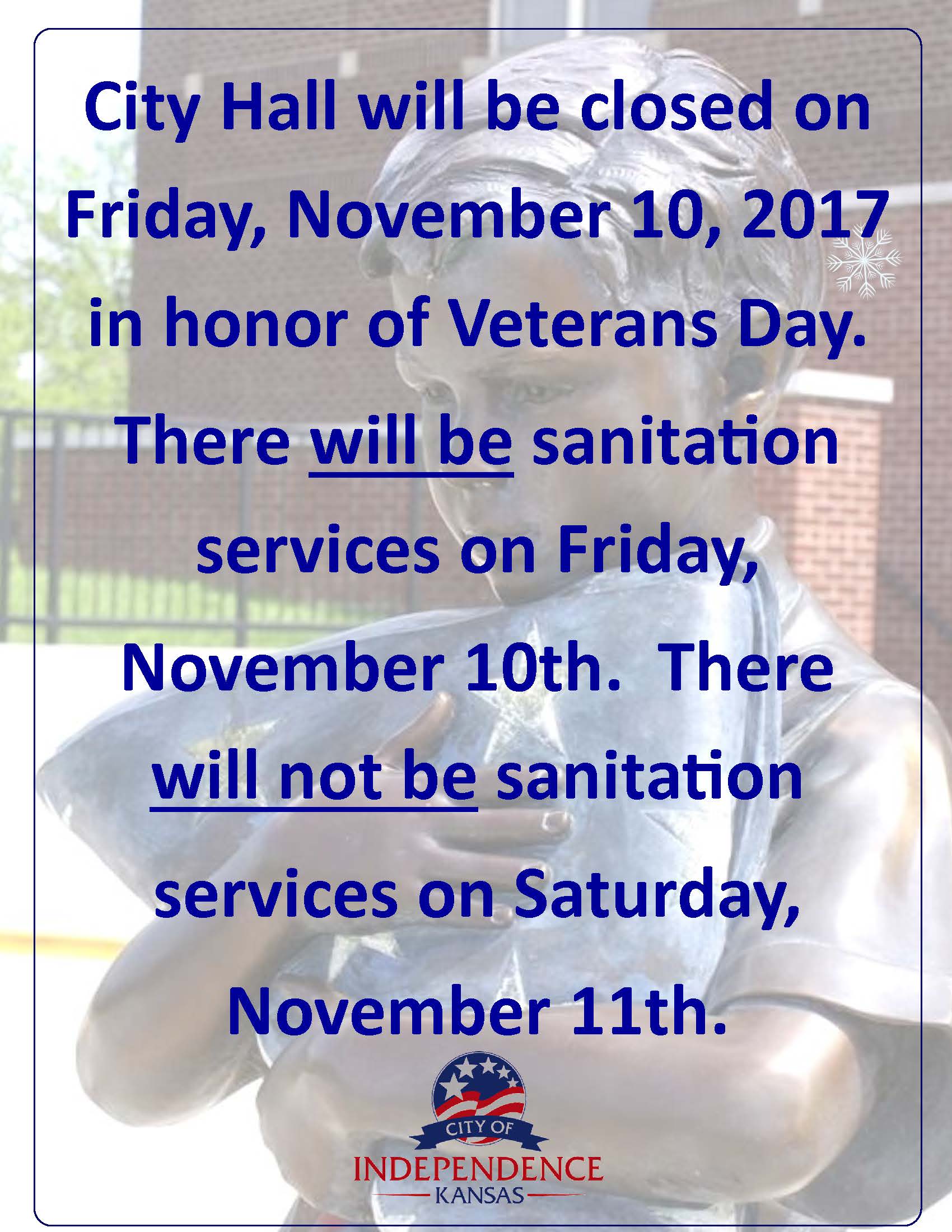 Closed-VeteransDay