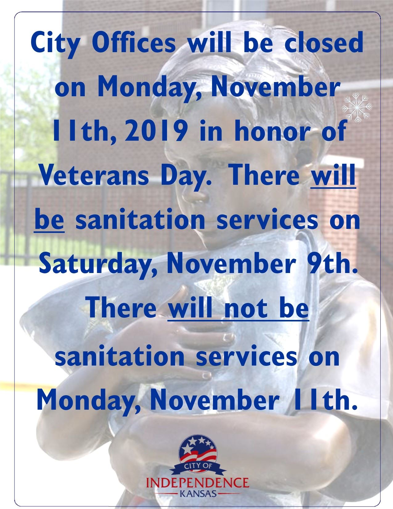Closed-VeteransDay