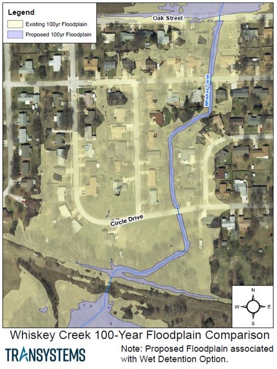 FloodPlainChangeAfterProposedWetDetentionArea